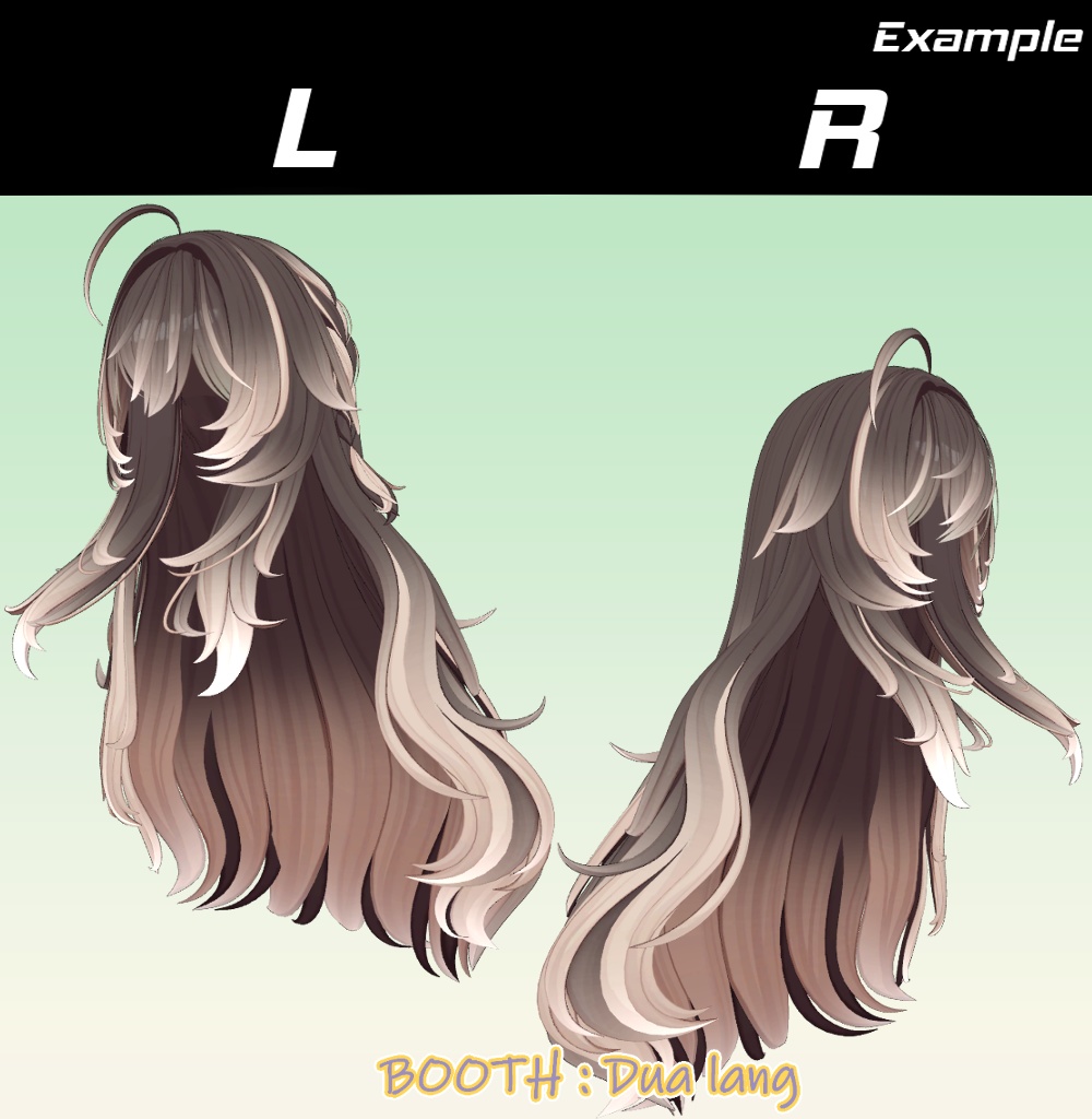 【Fluffin Hair】Mask、Main color2Texture