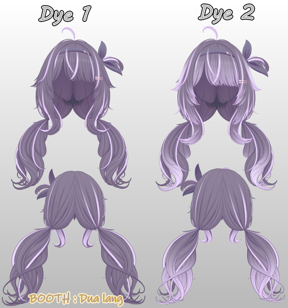 【Milky Hair】Mask、Main color2Texture