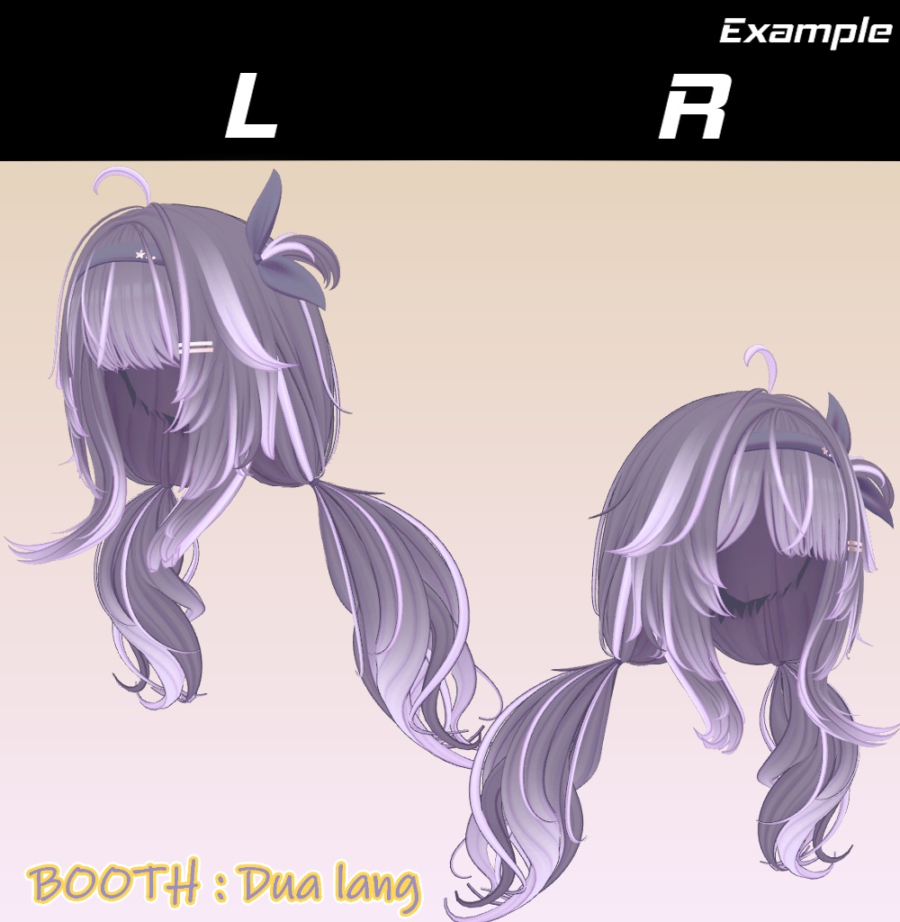 【Milky Hair】Mask、Main color2Texture