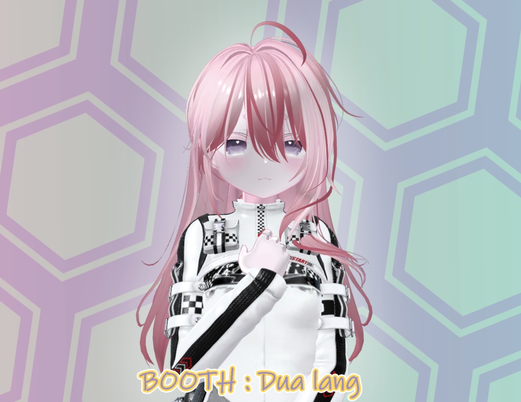 【お団子ポニーテール】Mask、Main color2Texture