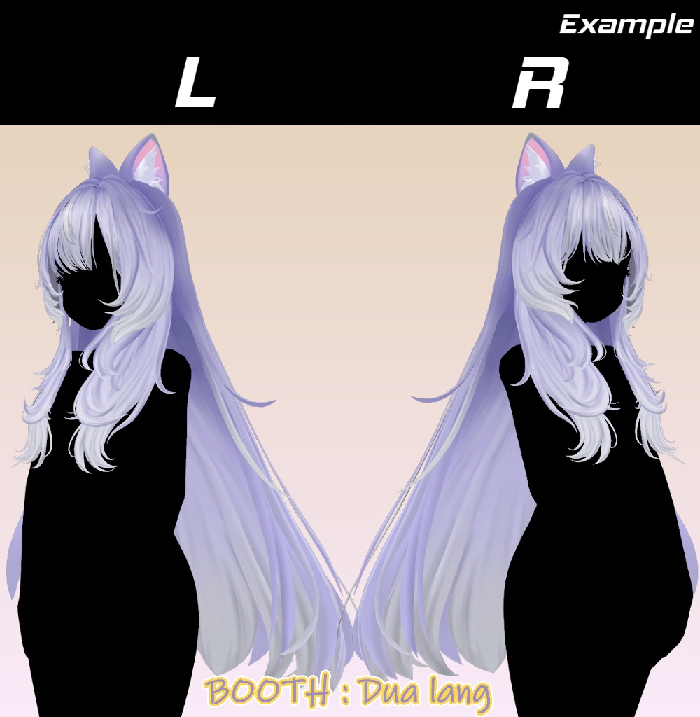 【LazyWave Tresses 03】Mask、Main color2Texture