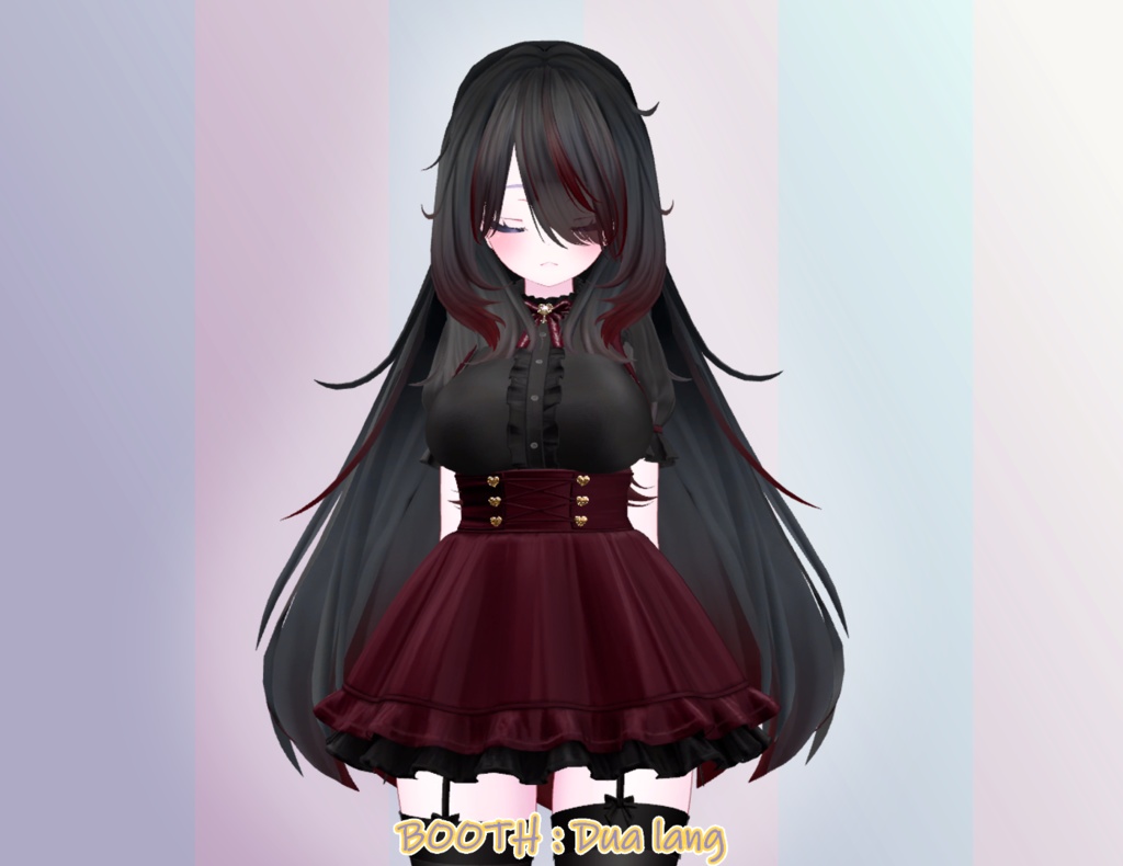 【LazyWave Tresses 03】Mask、Main color2Texture