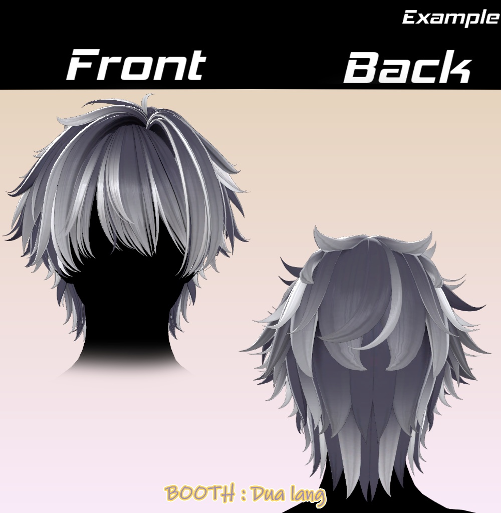 【ZAZZY Short Hair】Mask、Main color2Texture