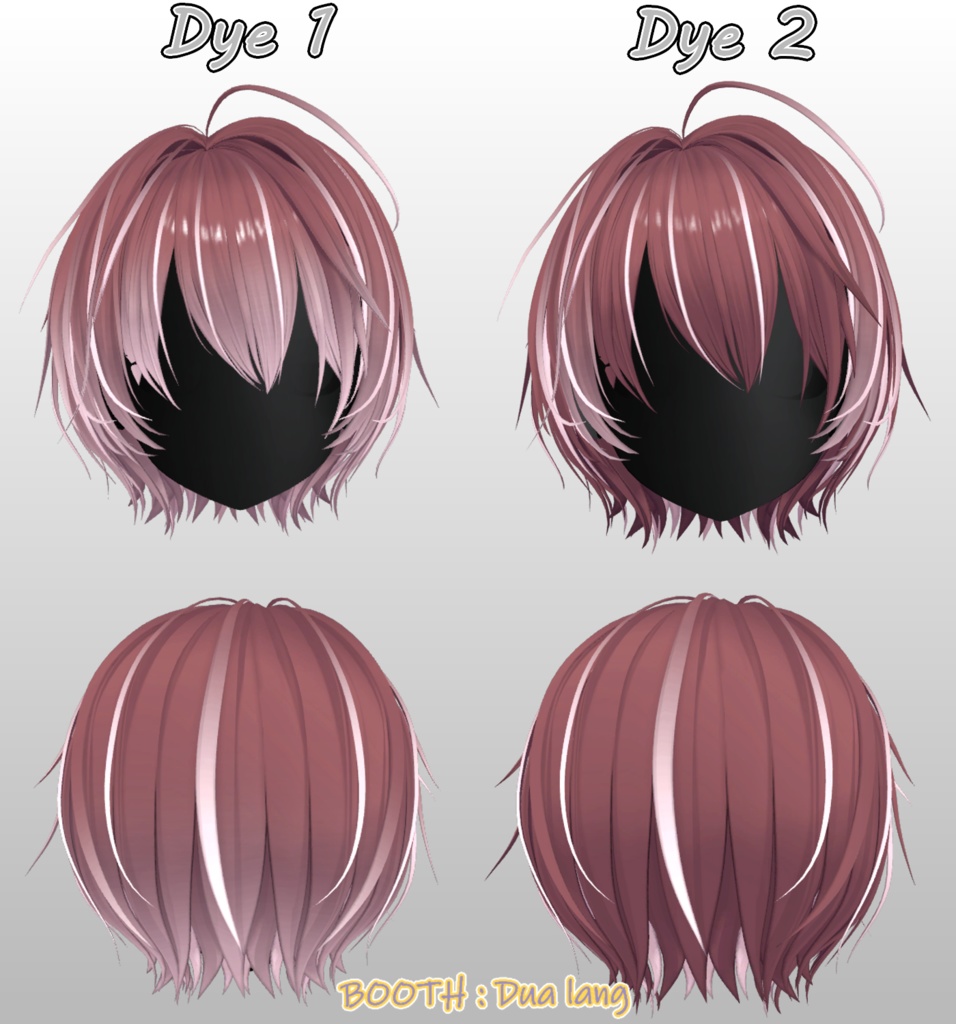 【すっきりショートヘア】Mask、Main color2Texture