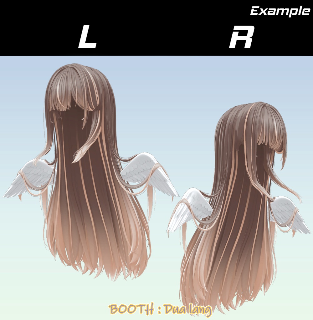 【angel long】Mask、Main color2Texture、Animation