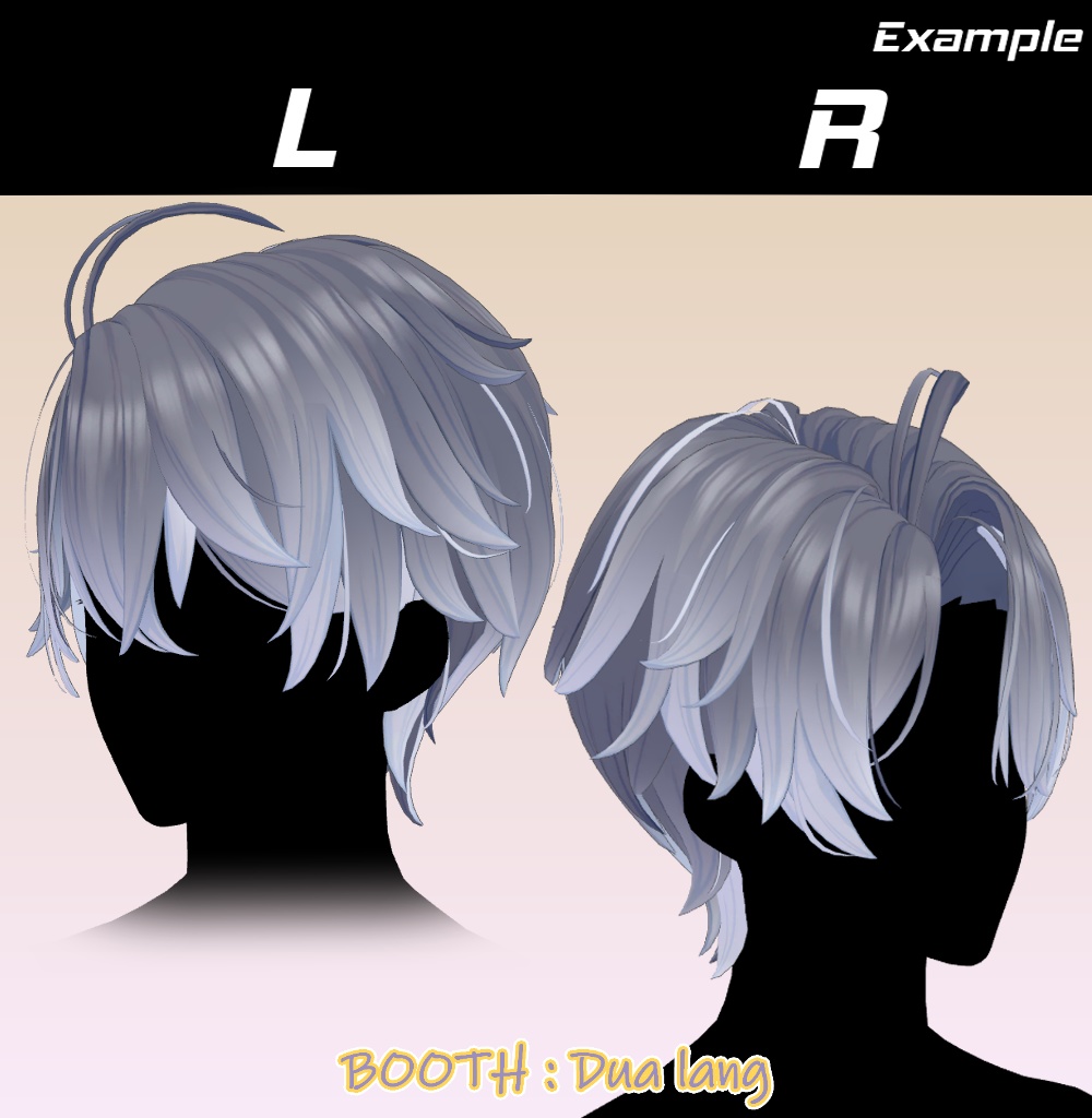 【Felnar_Hair】Mask、Main color2Texture