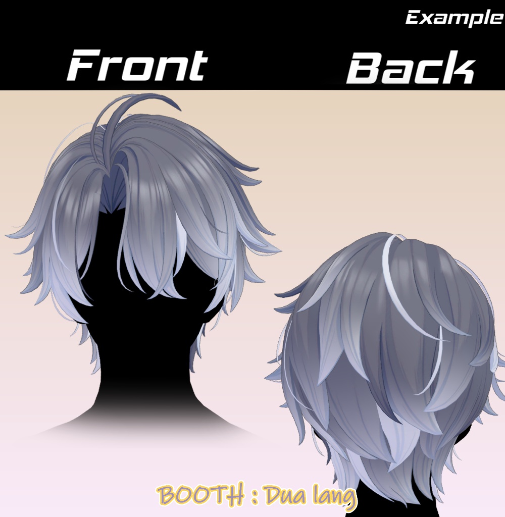 【Felnar_Hair】Mask、Main color2Texture
