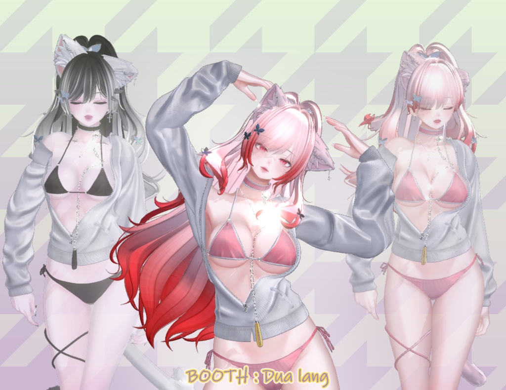 【Ayaka Hair】Mask、Main color2Texture