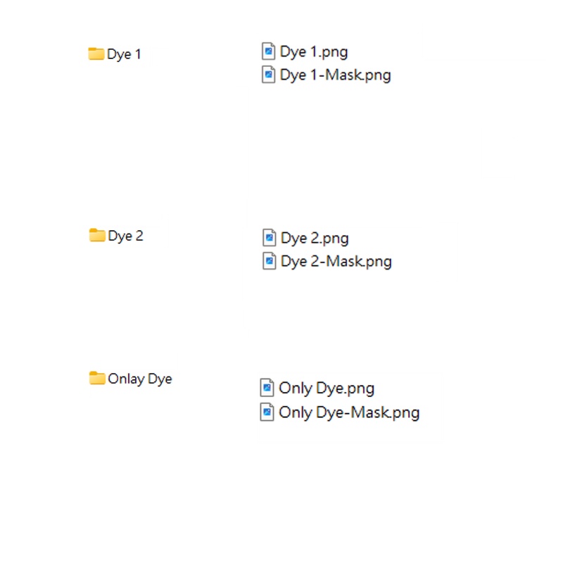 【Ayaka Hair】Mask、Main color2Texture