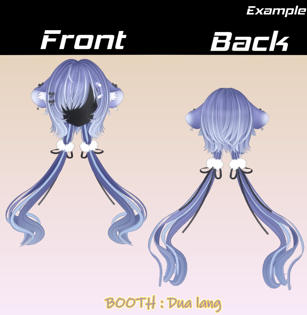 【Muffin Puff Hair】Mask、Main color2Texture