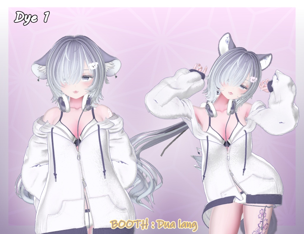 【Muffin Puff Hair】Mask、Main color2Texture