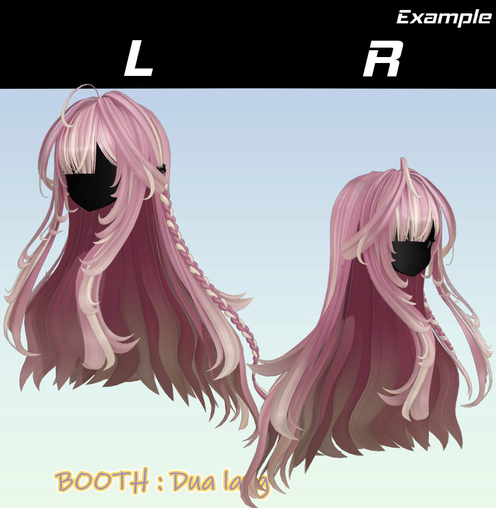 【Fleur Mellow Hair】Mask、Main color2Texture