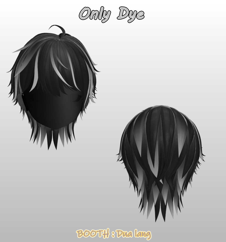 【Lunvex Short Wolf Hair】Mask、Main color2Texture