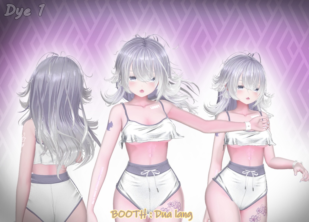 【𝐒.𝐂𝟒 【16アバター対応 VRC Hair】 Fadein】Mask、Main color2Texture