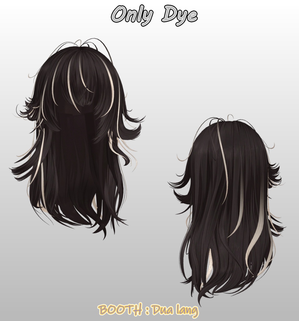 【𝐒.𝐂𝟒 【16アバター対応 VRC Hair】 Fadein】Mask、Main color2Texture