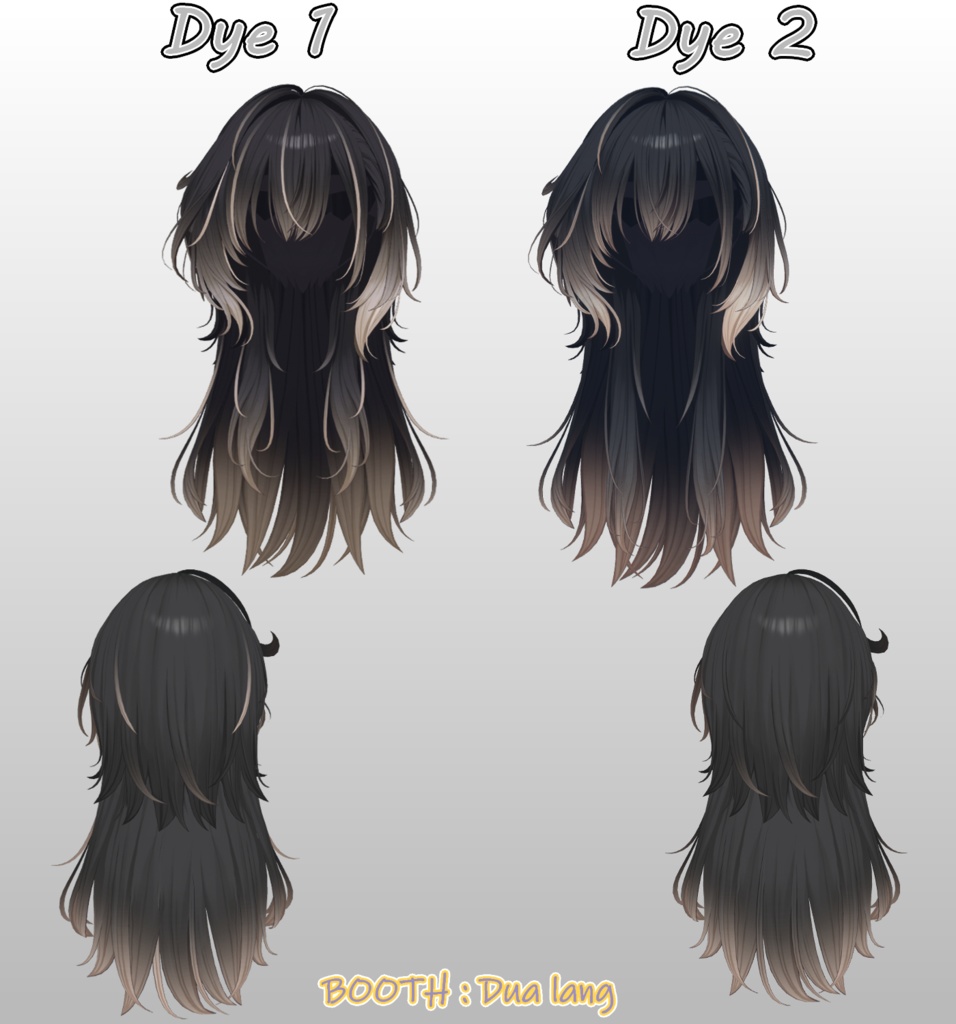 【Sylin_Hair】Mask、Main color2Texture