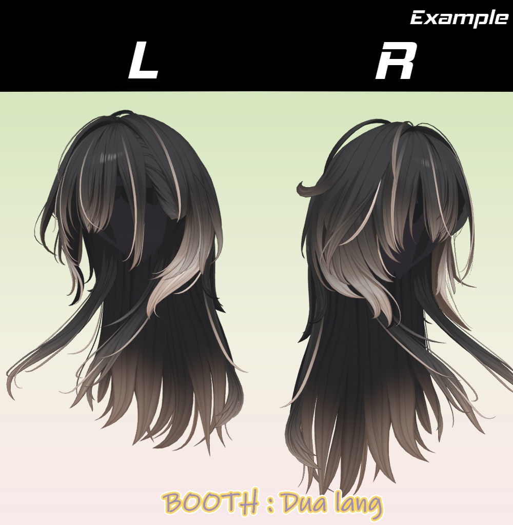 【Sylin_Hair】Mask、Main color2Texture