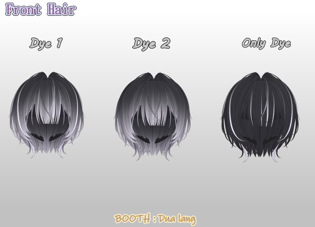 【Stile Lupo Hair】Mask、Main color2Texture