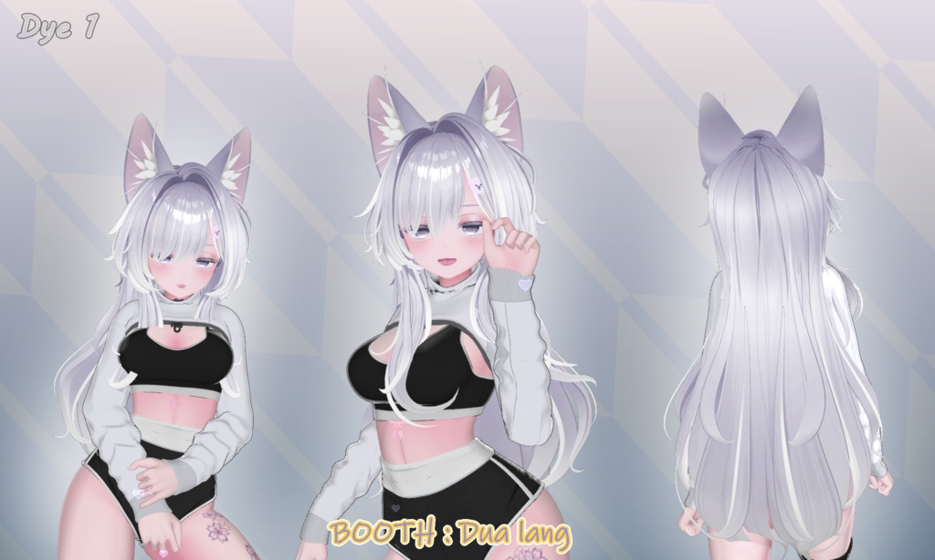 【Yumi Long Hair】Mask、Main color2Texture