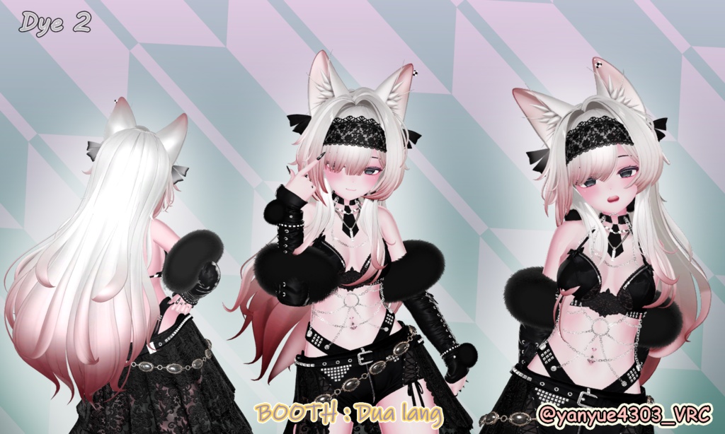 【Yumi Long Hair】Mask、Main color2Texture