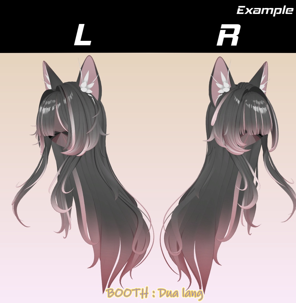 【Yumi Long Hair】Mask、Main color2Texture