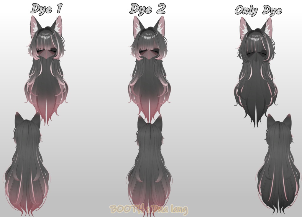 【Yumi Long Hair】Mask、Main color2Texture