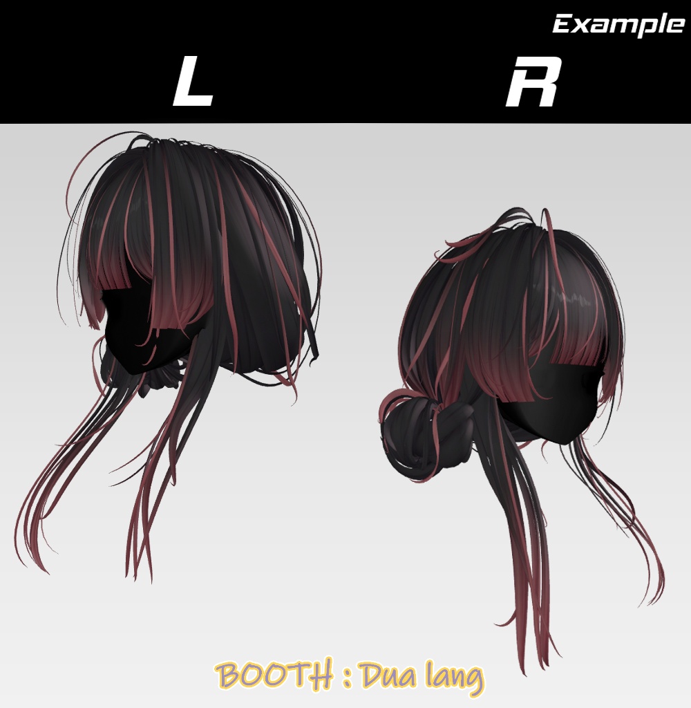 【Sayo Hair】Mask、Main color2Texture