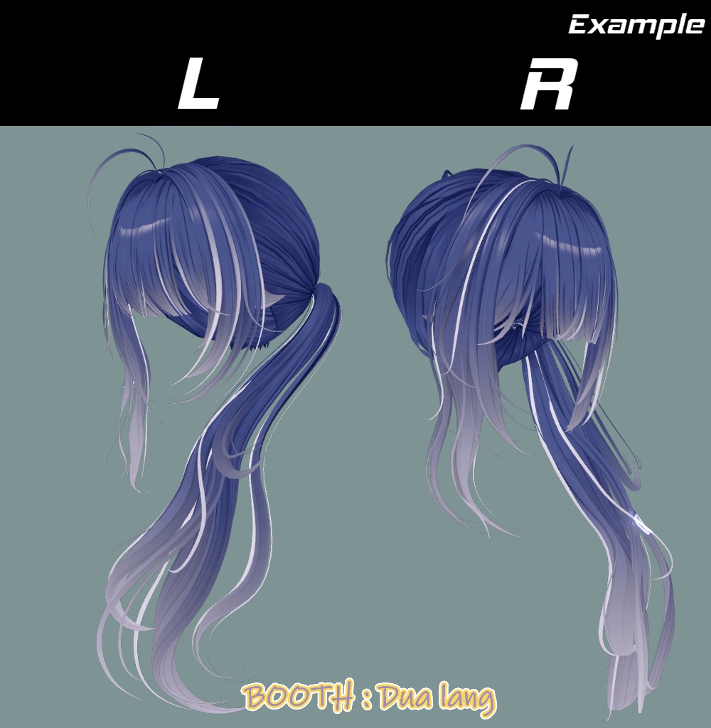 【Hazy Bloom Hair】Mask、Main color2Texture