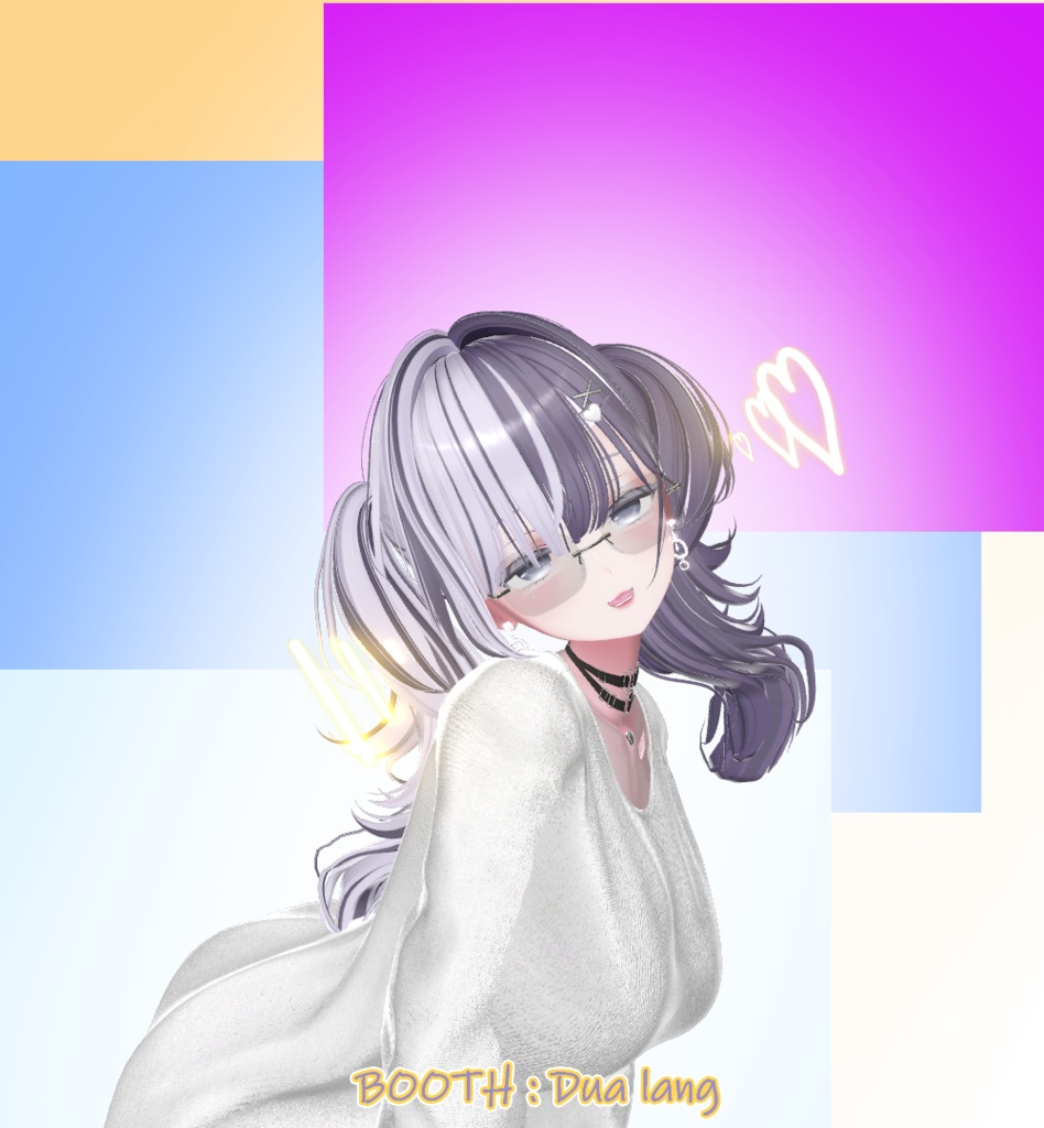 【Mellow Twintail】Mask、Main color2Texture