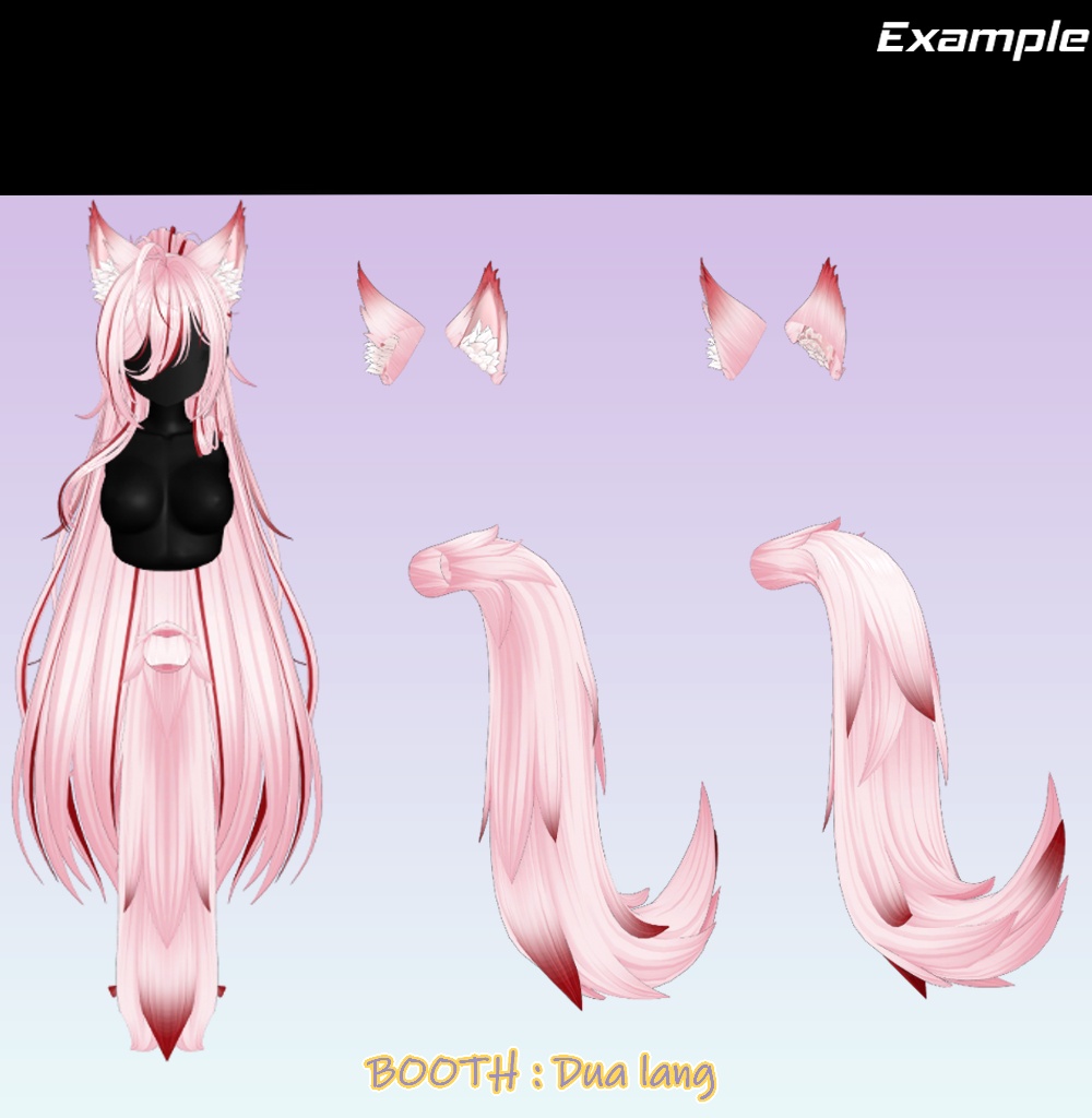 【Kitsune-Miko】Mask、Main color2Texture、Animation