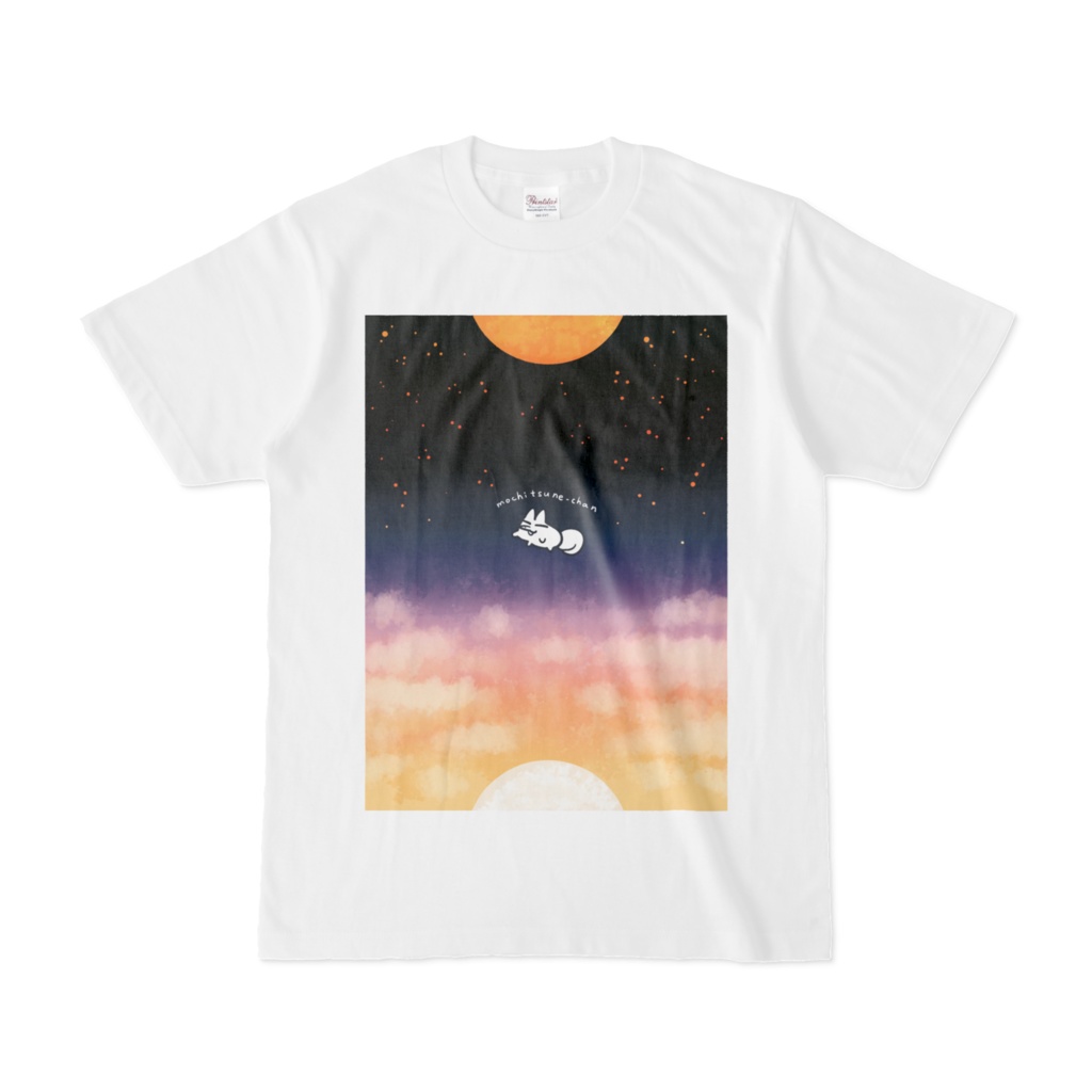 もちつねちゃん - Tシャツ（白）