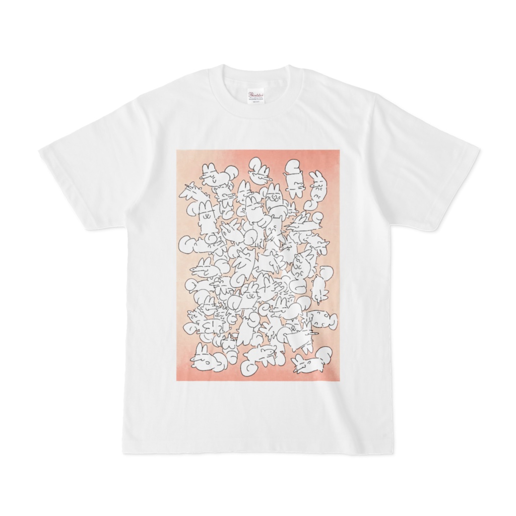 もちつねちゃん - Tシャツ（白）