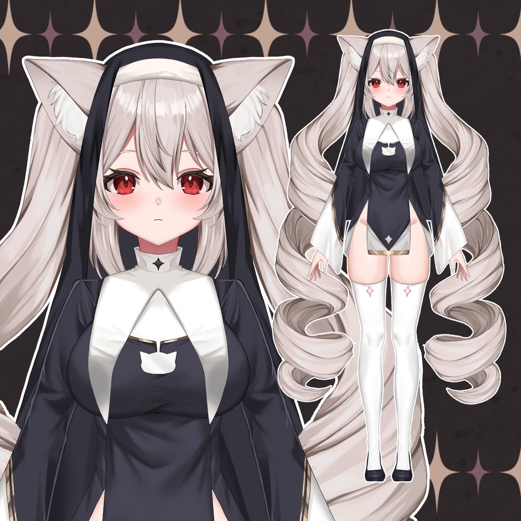 「限定1点」たくさん動く！シスター猫ちゃん🐈