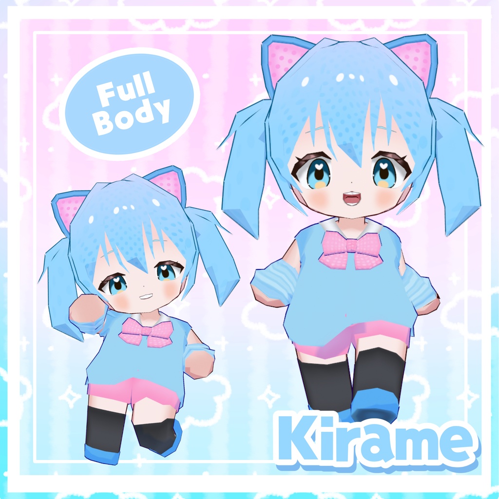 【無料アバター】きらめ-kirame-オリジナル3Dモデル