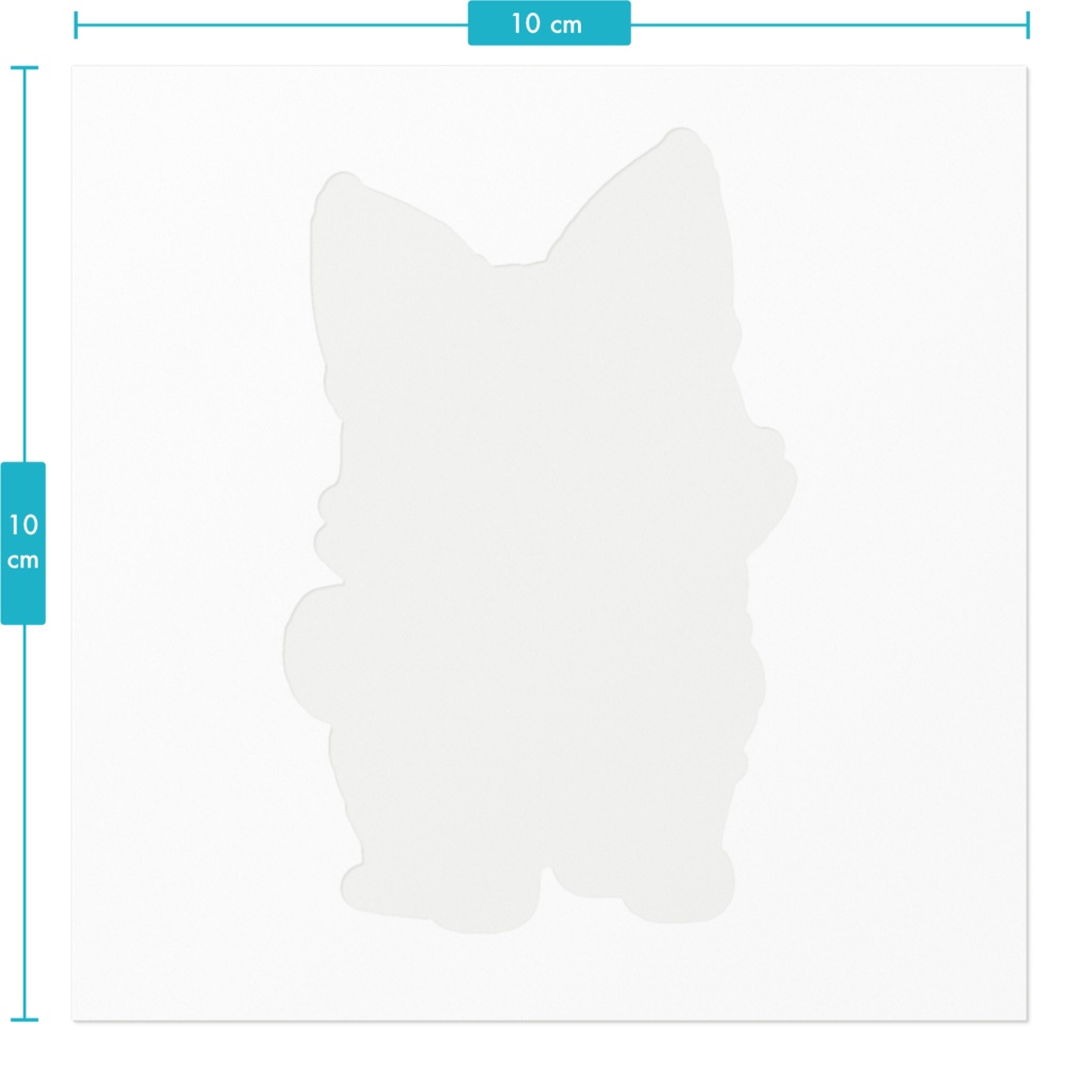 かわいい子犬のイラストステッカー