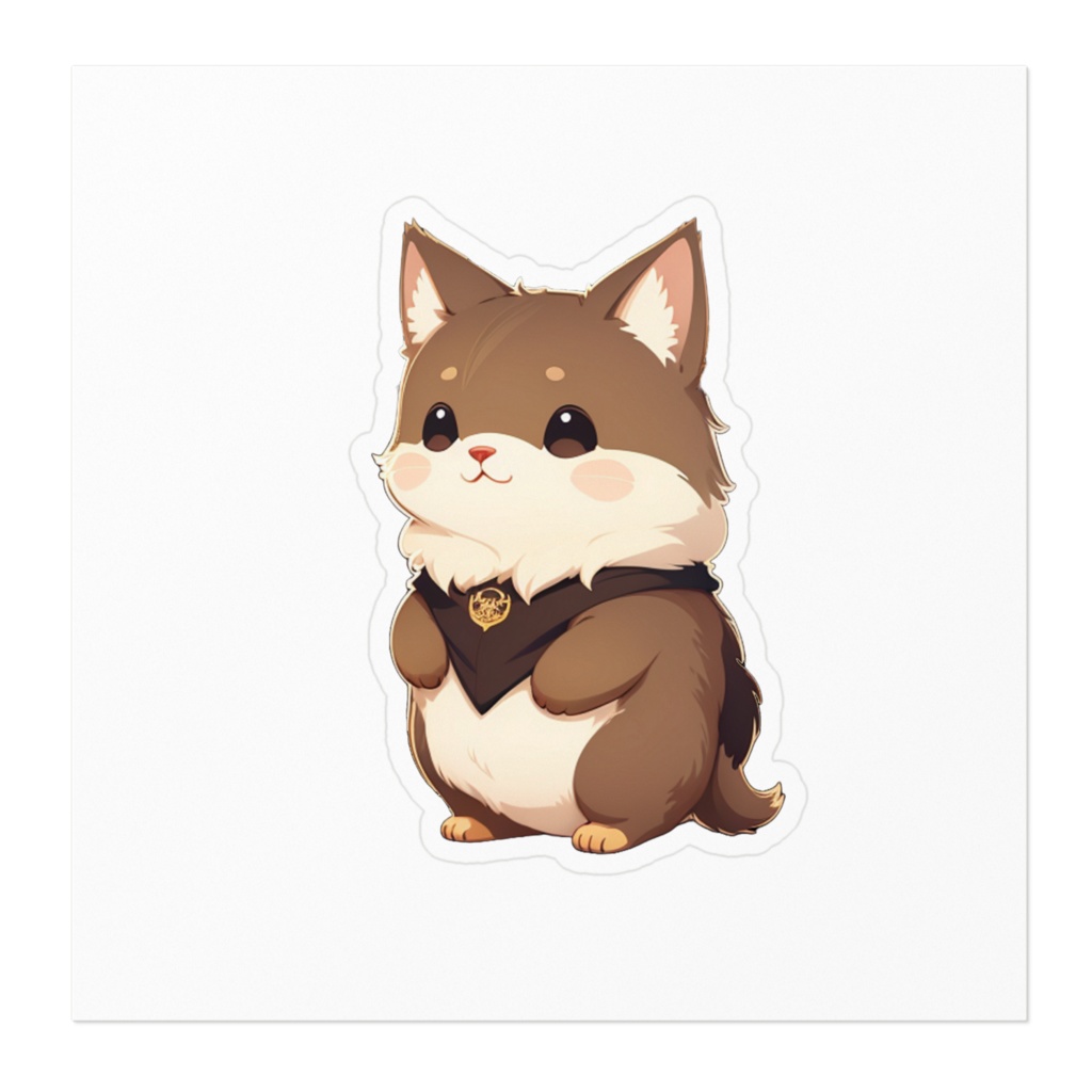 かわいい小動物ステッカー