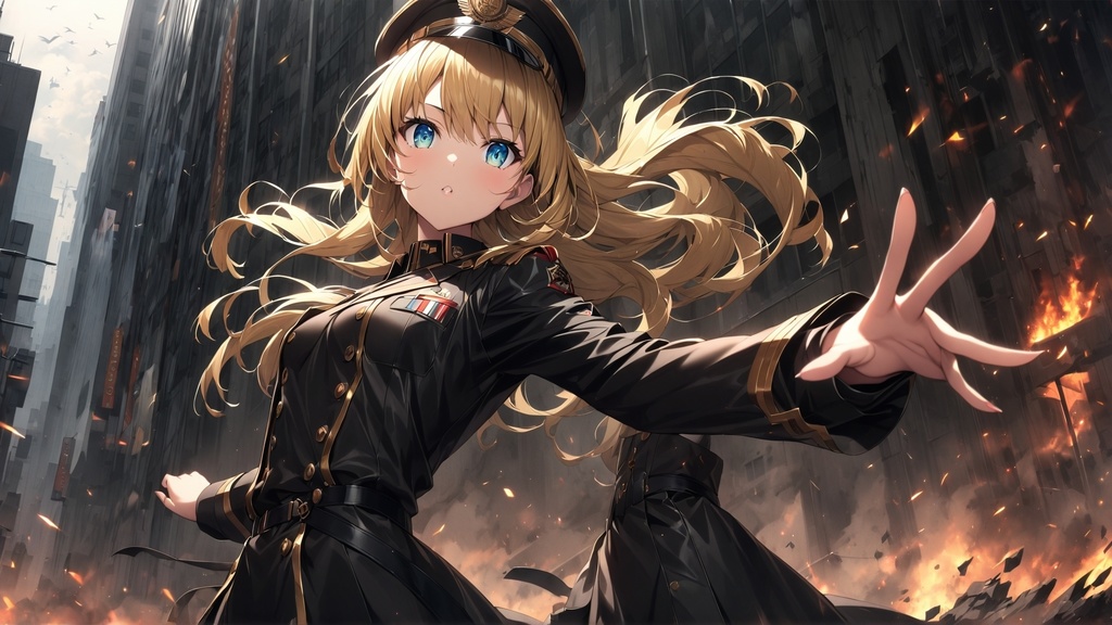 軍服っ娘の壁紙