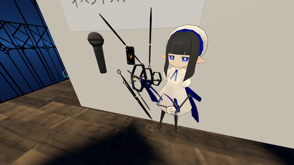 てっさく装備第一弾-てっさくアーム【Modular Avatar使用】【てっさくちゃん用】