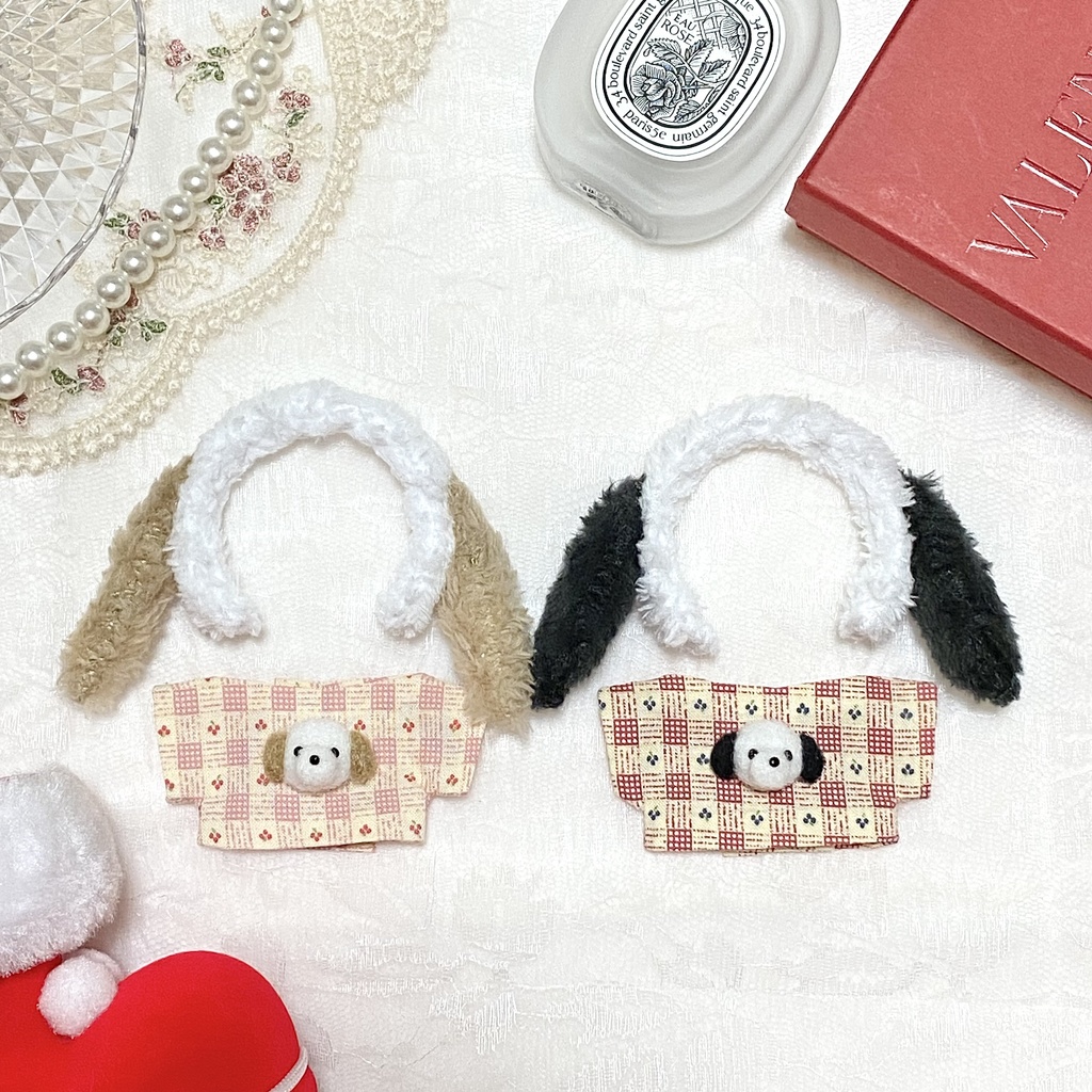 わんちゃん立体トップス&いぬ耳カチューシャ