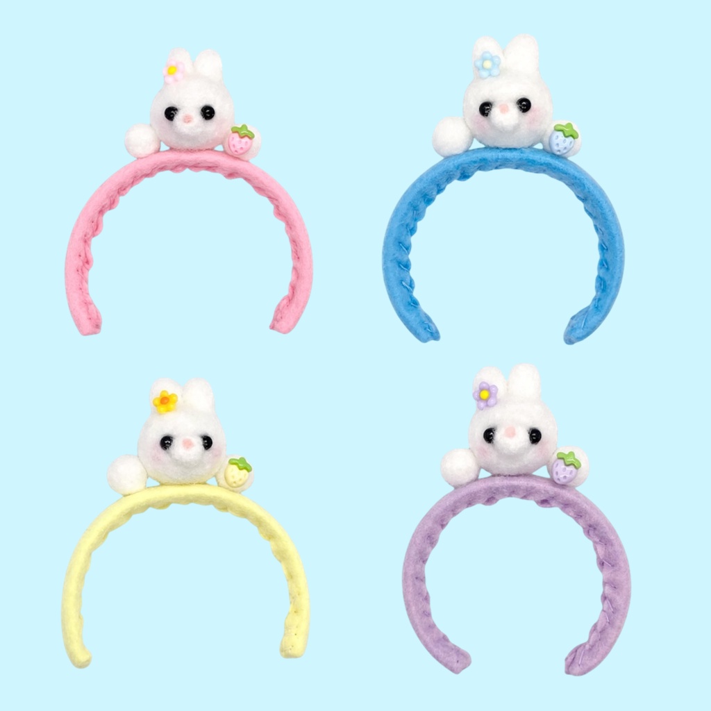 春うさぎの苺カチューシャ
