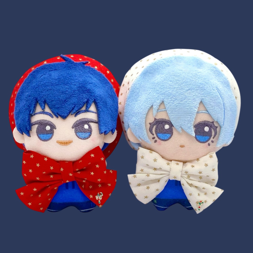 クリスマスリボン+ベレー帽