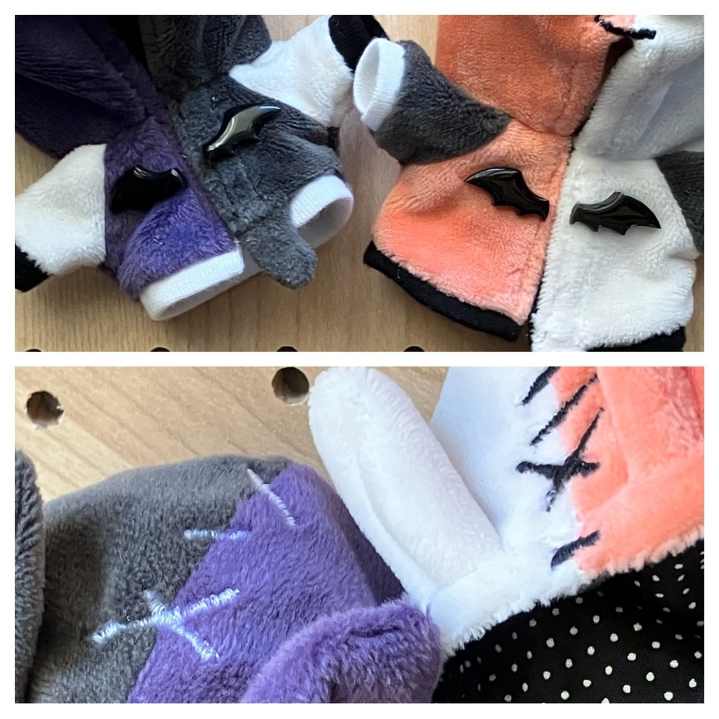 【Sサイズ/Mサイズ】こうもりみみハロウィンパーカー