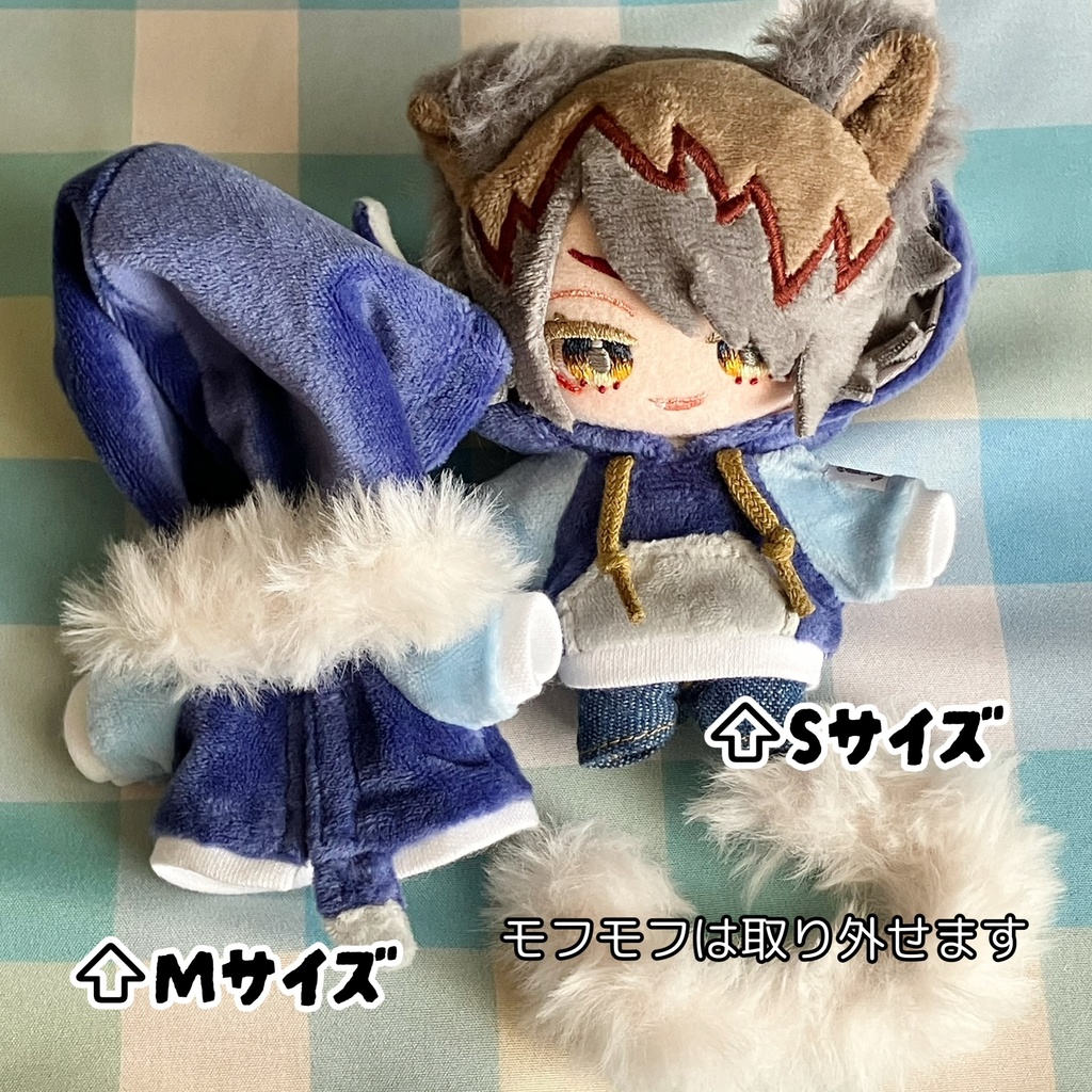 【Sサイズ/Mサイズ】モフモフおおかみみみパーカー