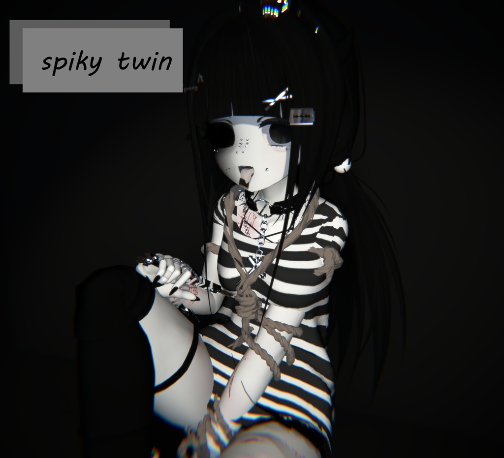 × "Spiky Twin" hair for manuka ×