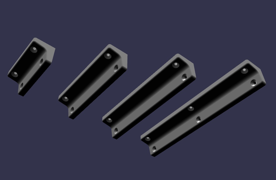 木材用Lブラケットセット(1x4 / 1x6 / 1x8 / 1x10)STLデータ