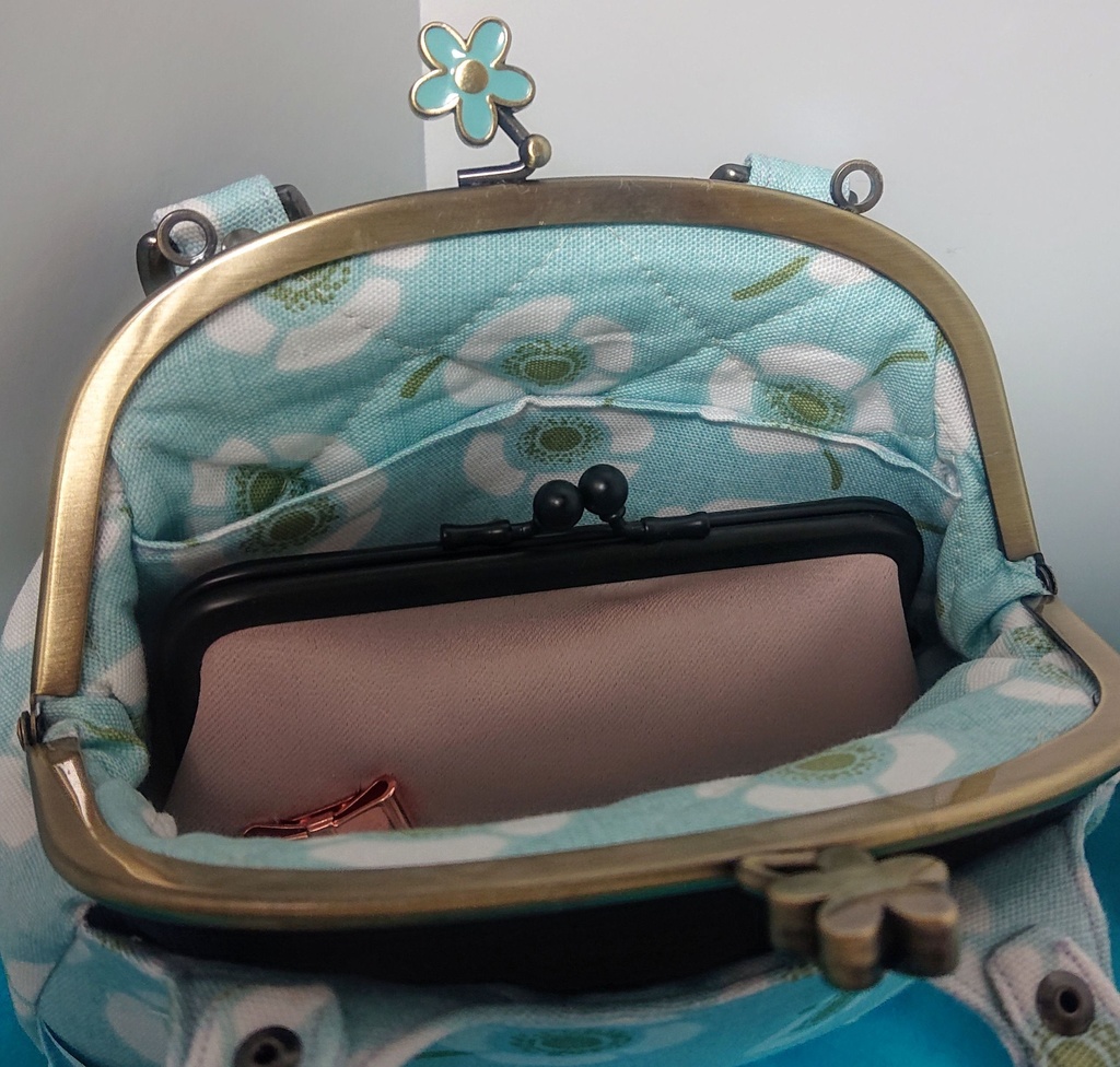 あおりがま口バッグ 『アネモネ』