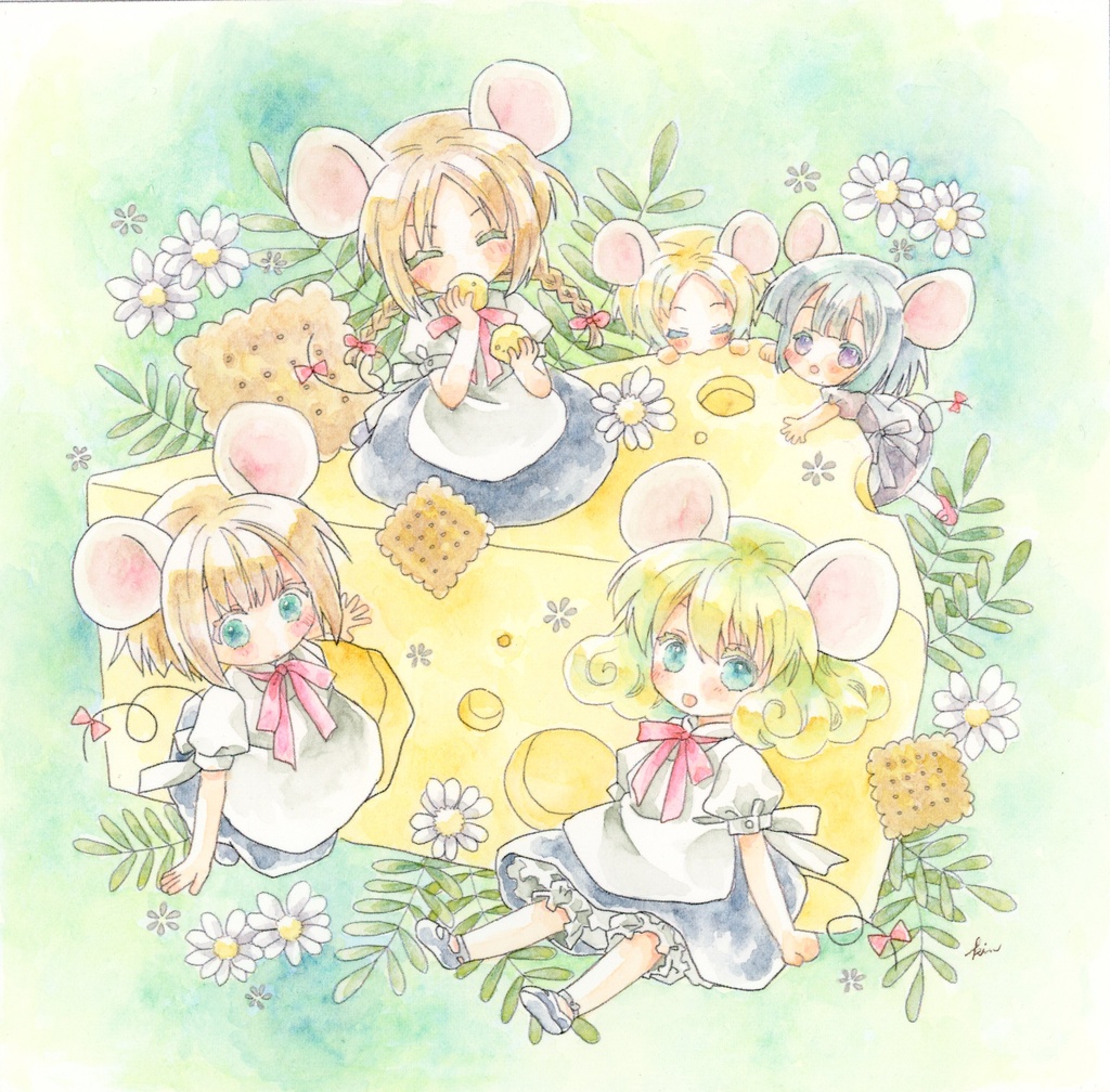 <チーズをたっぷり>