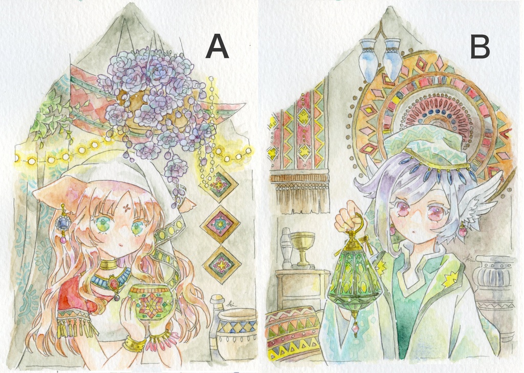 <窓辺の君へ><異国の窓辺>