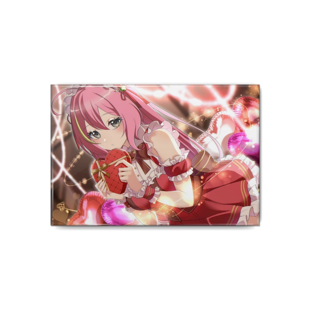 バレンタインモか 横型缶バッジ 