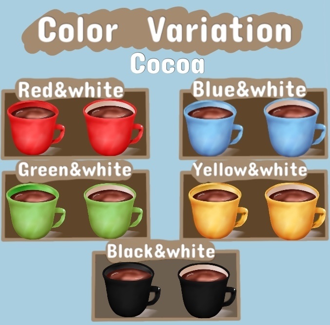 【無料素材あり】透過済マグカップセット【配信用素材】